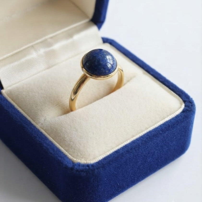 Lapis Lazuli Eleganz Set – 3-teiliges Schmuckset mit Ring, Halskette & Armband