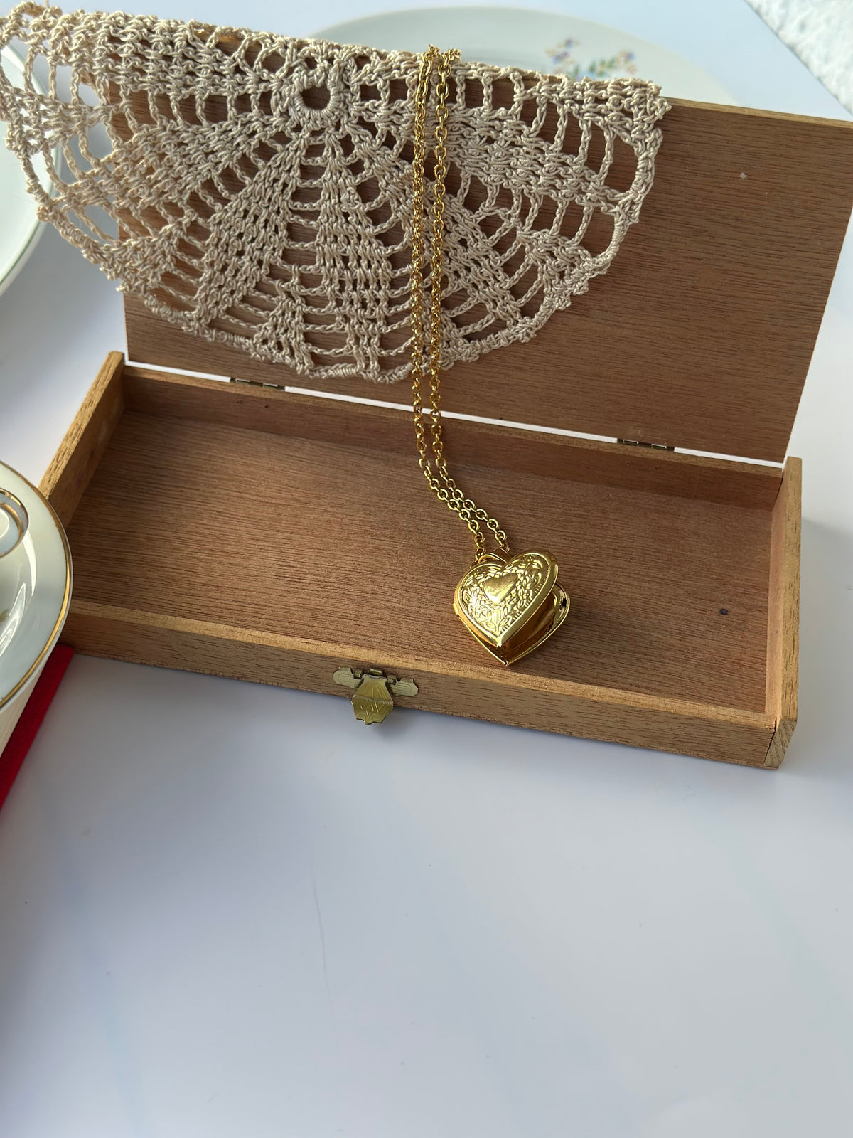 Herz Foto Medaillon Kette – Edelstahl | Personalisierbarer Anhänger