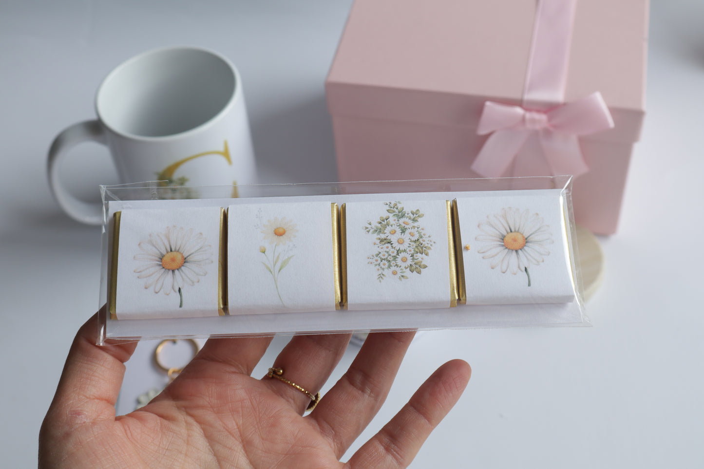 Gänseblümchen Geschenkbox | Personalisiertes Geschenkset