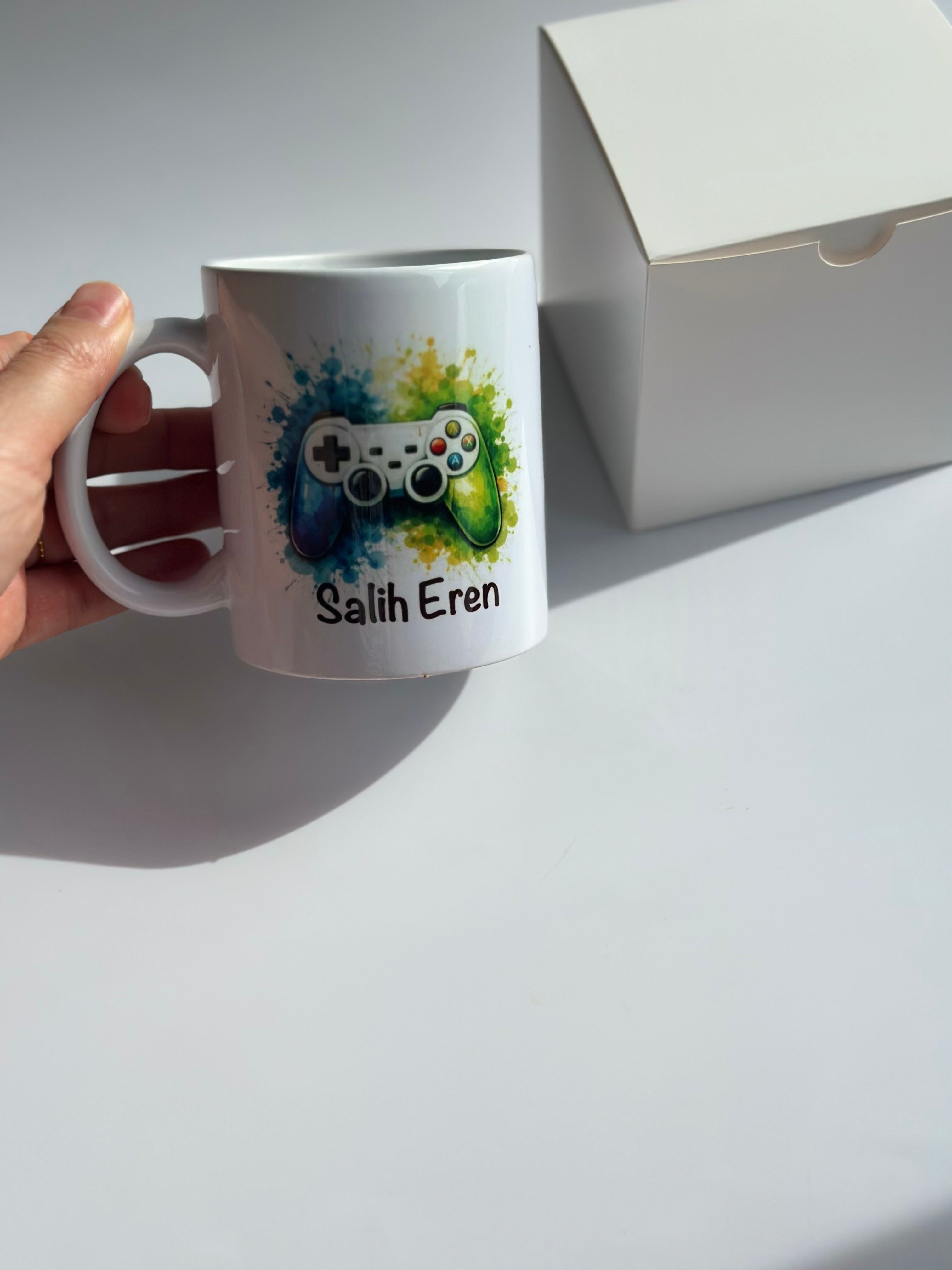 Personalisierte Gaming Tasse – Controller & Name Design