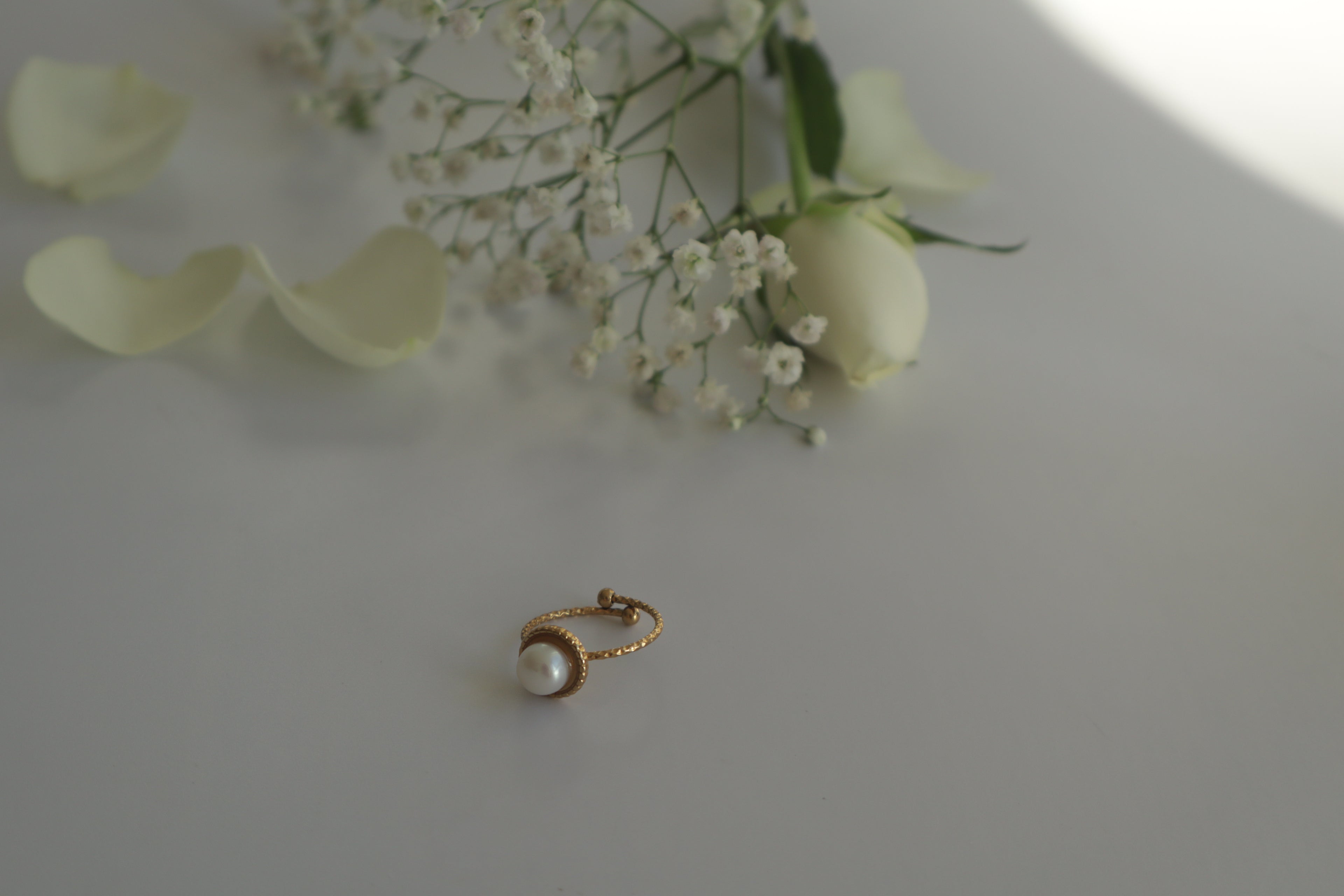 Ring Einzelperle – Süßwasser