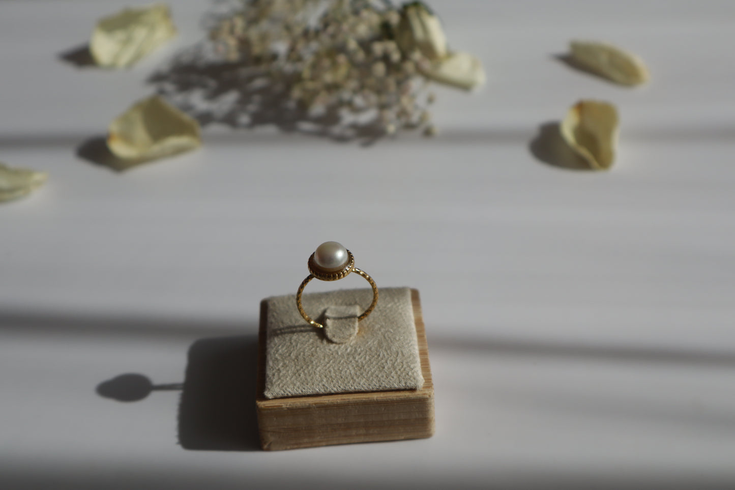 Ring Einzelperle – Süßwasser