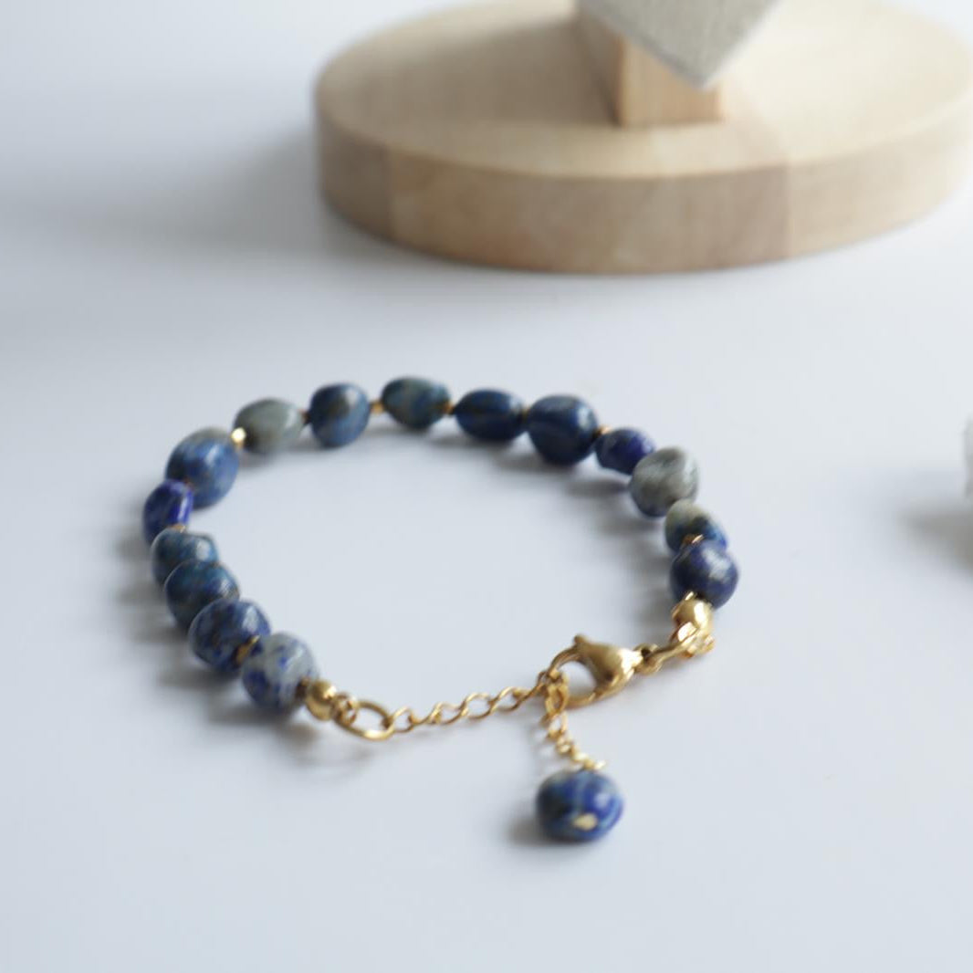 Lapis Lazuli Eleganz Set – 3-teiliges Schmuckset mit Ring, Halskette & Armband