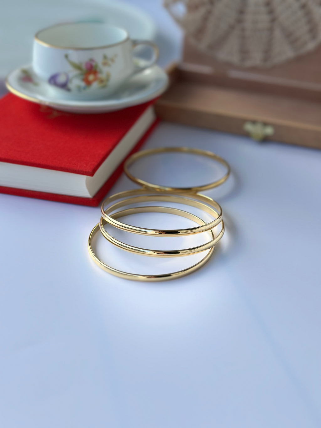 Minimalistisches Edelstahl Armband 18K Vergoldet