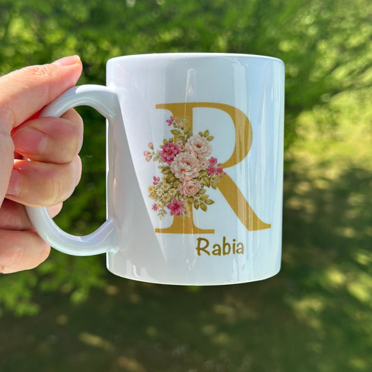 Tasse mit Blumen