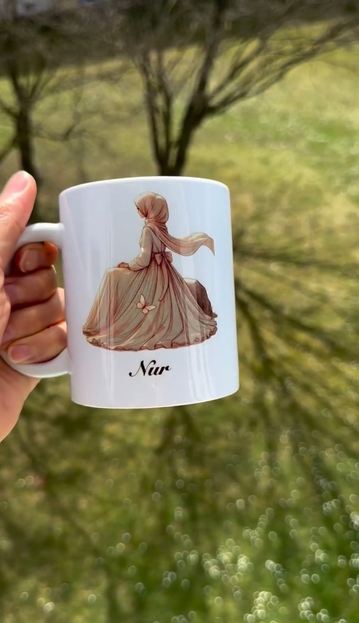 Islamische personalisierte Tasse Name Design