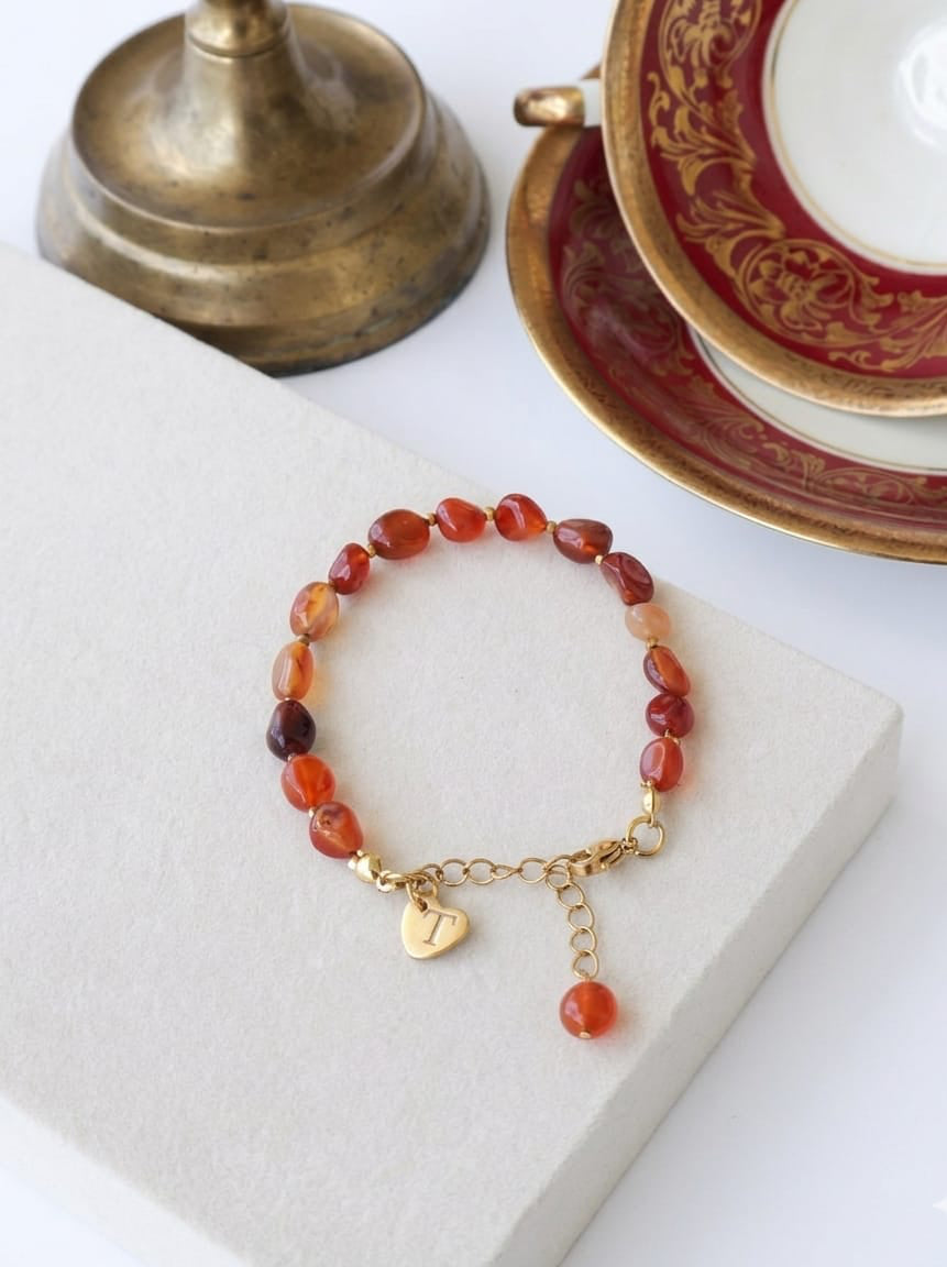 Nazenin – Personalisiertes Armband aus echtem Achat