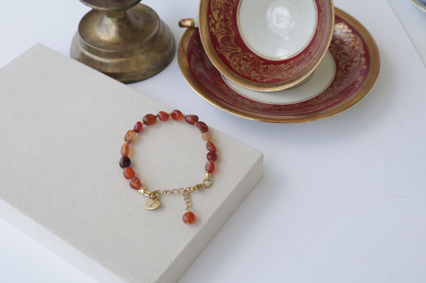 Nazenin – Personalisiertes Armband aus echtem Achat