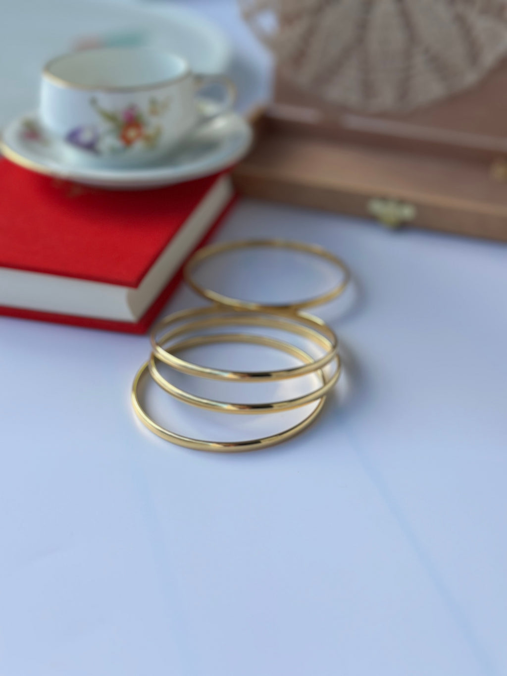 Minimalistisches Edelstahl Armband 18K Vergoldet