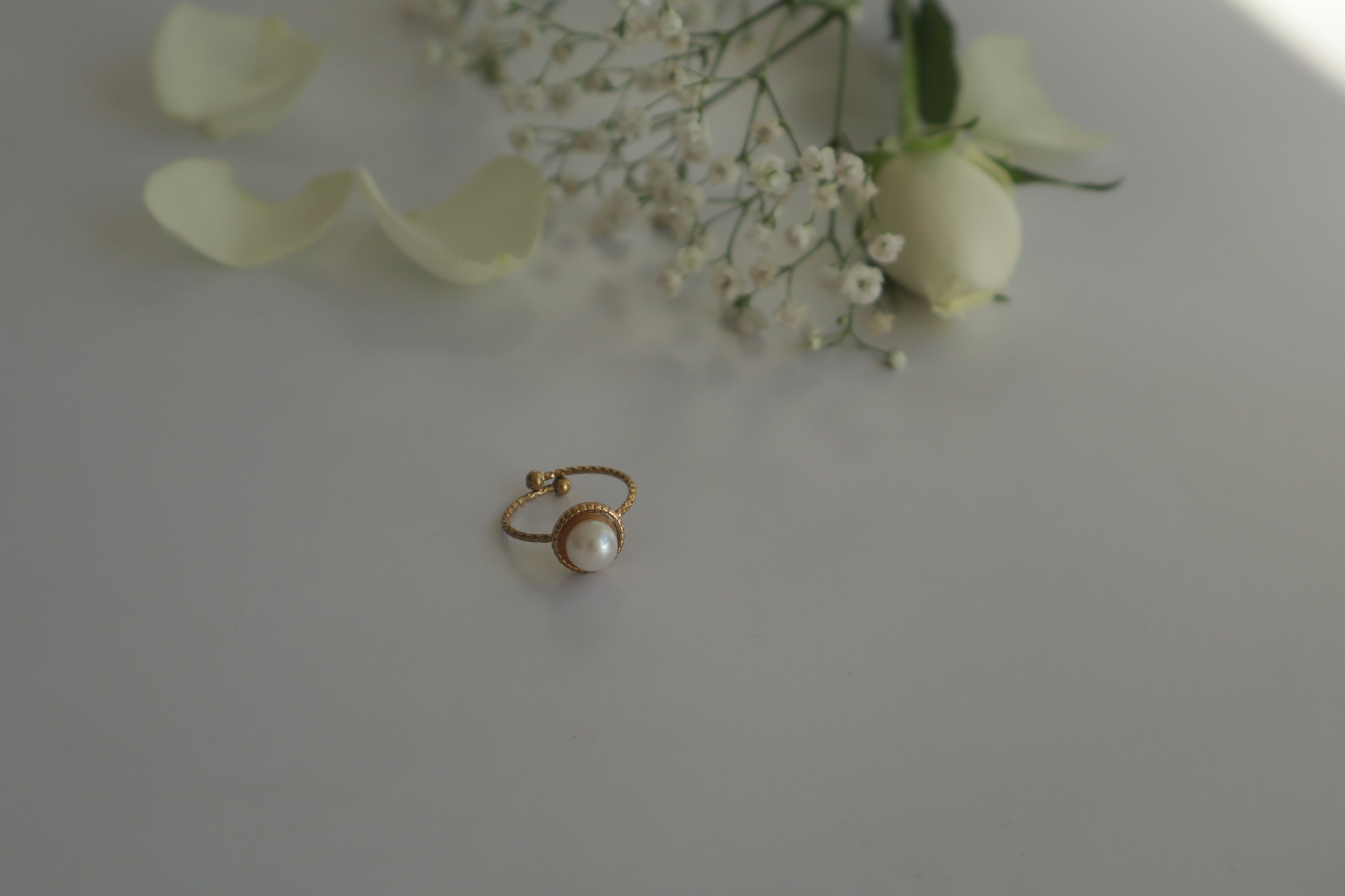 Ring Einzelperle – Süßwasser