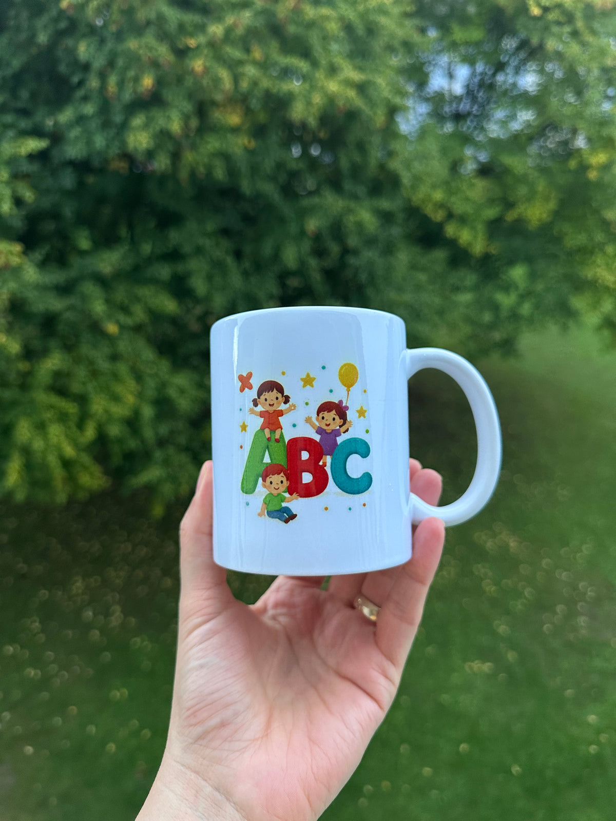 Personalisierte Tasse für Lehrer & Erzieher – Herz & Name Design