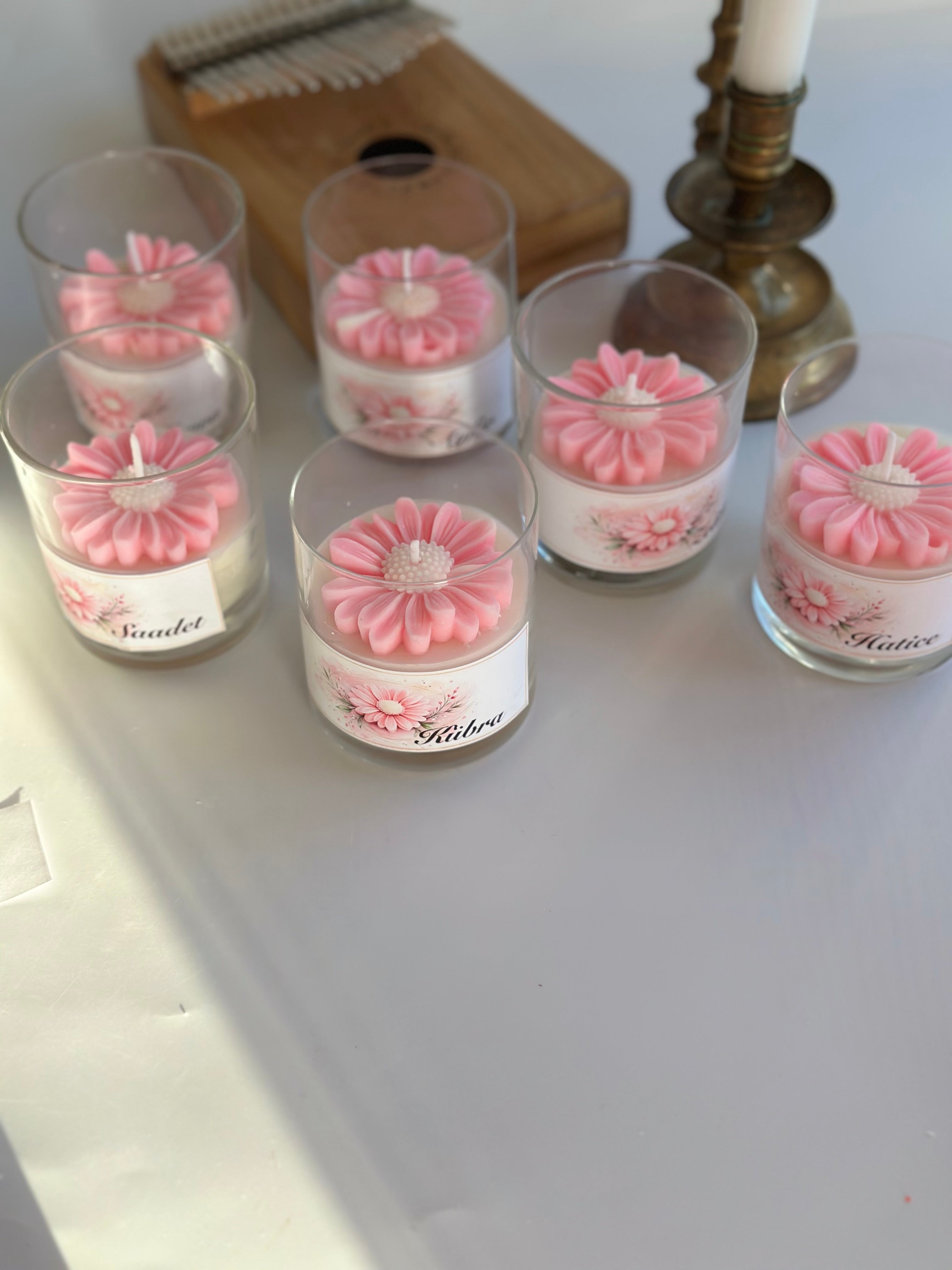 Personalisierte Sojawachskerze mit Name – Handgemachtes Geschenk