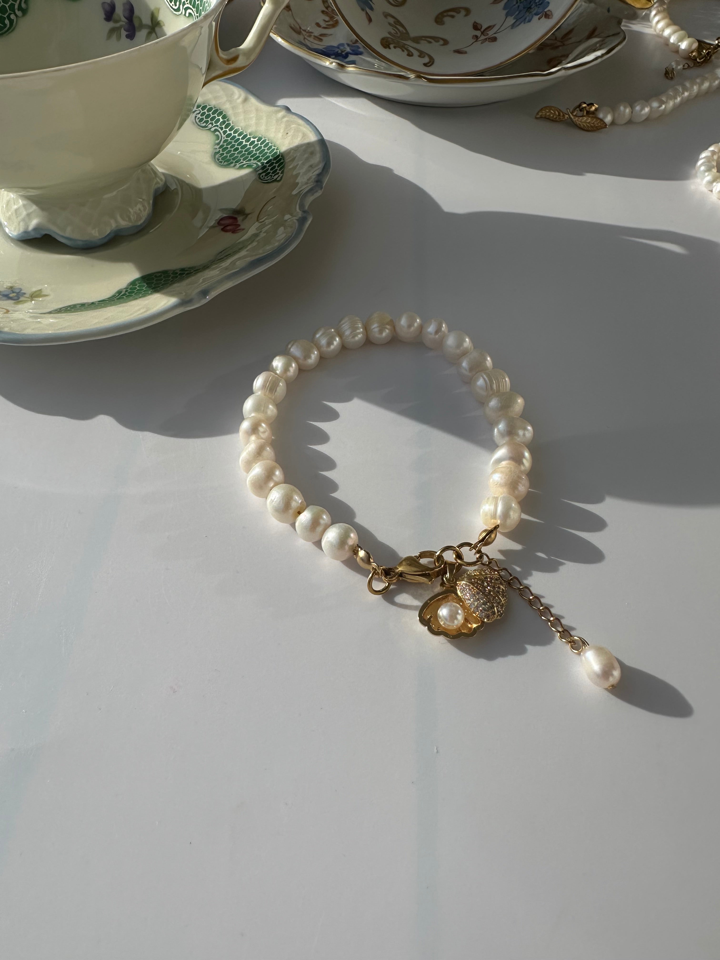 Sirena – Süßwasserperlen Armband