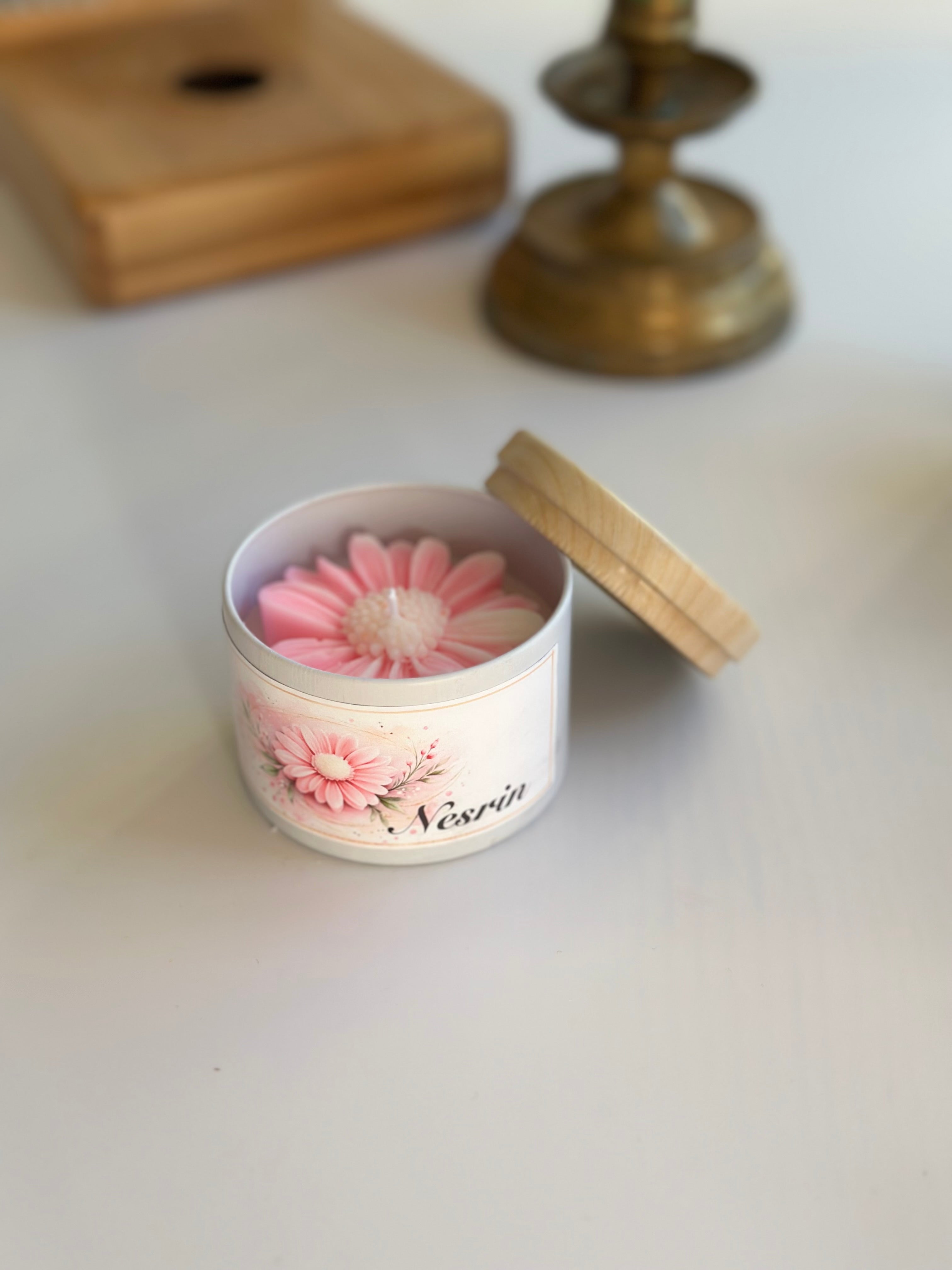 Personalisierte Sojawachskerze mit Name – Handgemachtes Geschenk