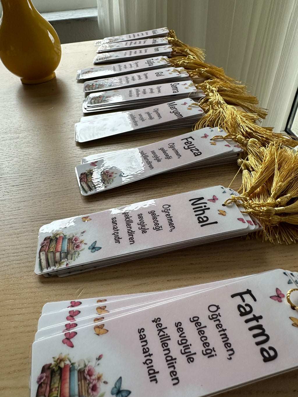 Schmetterlingsgarten – Personalisierbares Lesezeichen