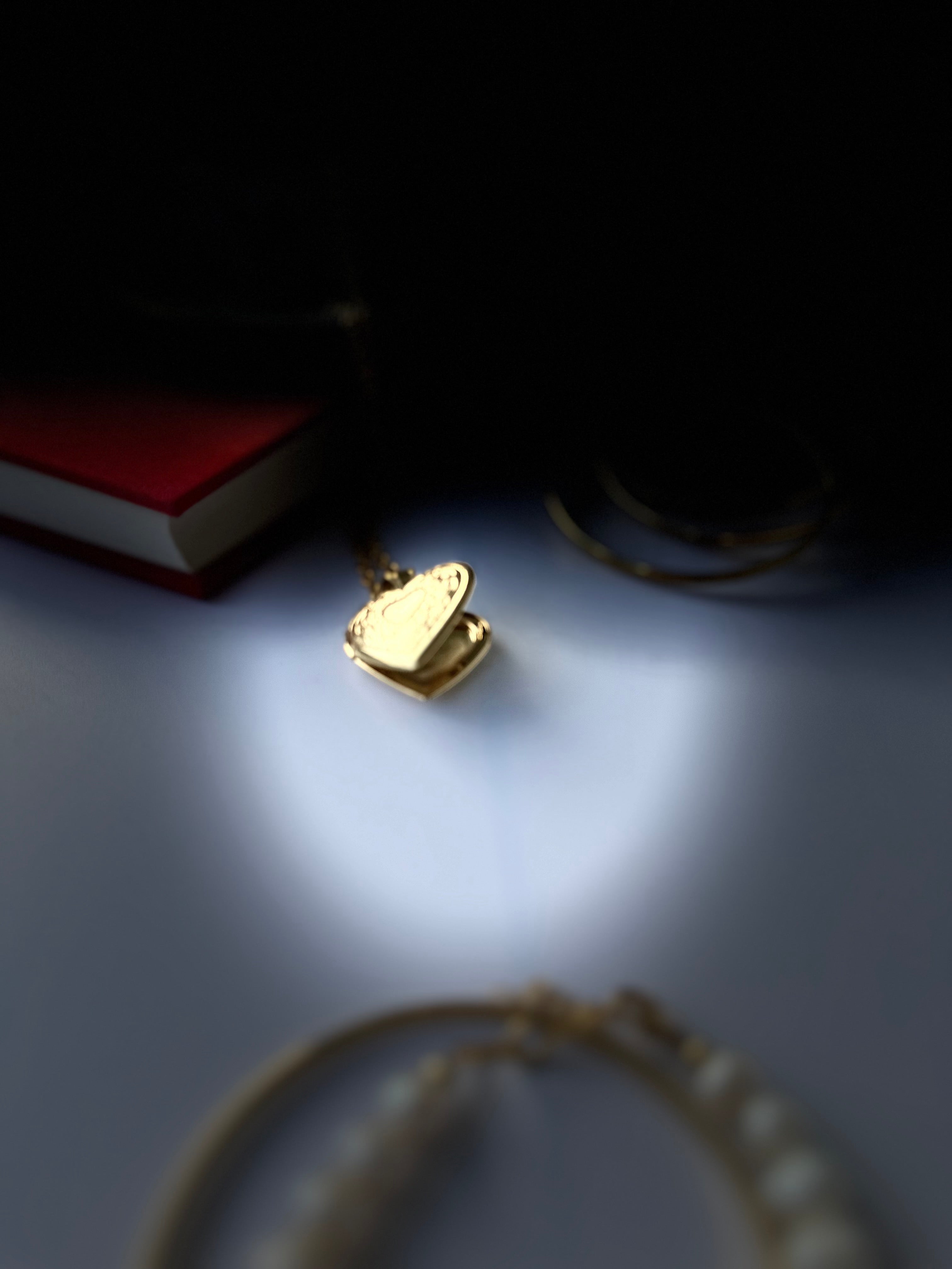 Herz Foto Medaillon Kette – Edelstahl | Personalisierbarer Anhänger