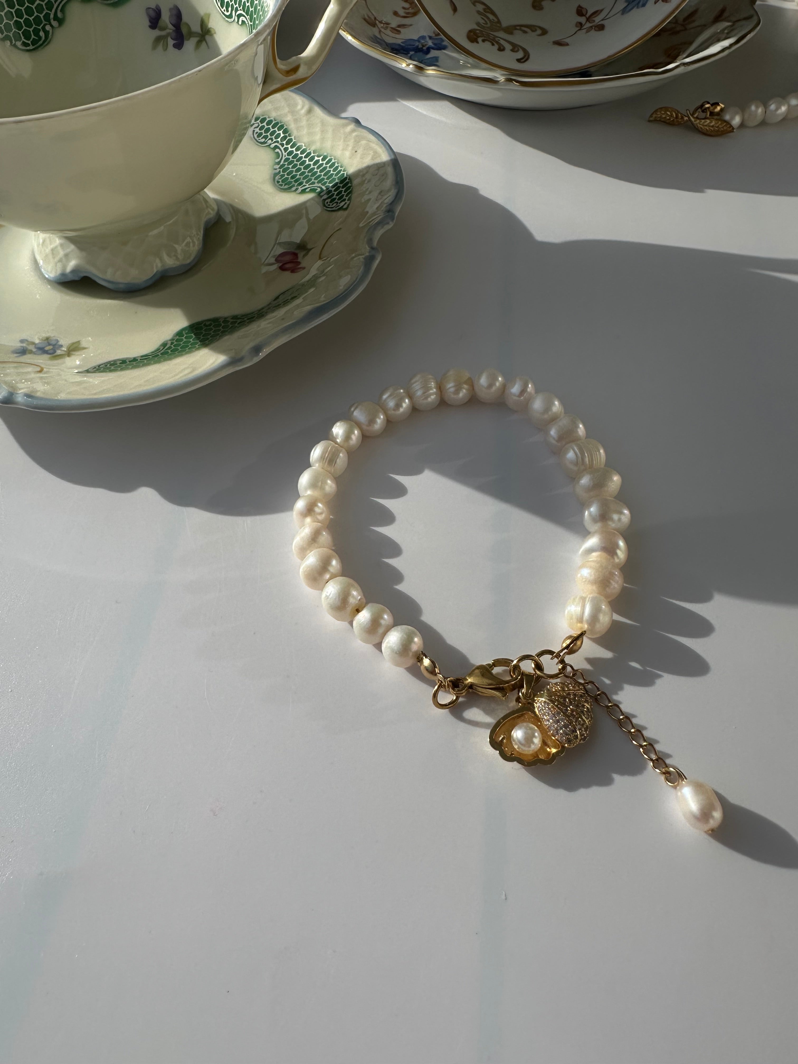 Sirena – Süßwasserperlen Armband