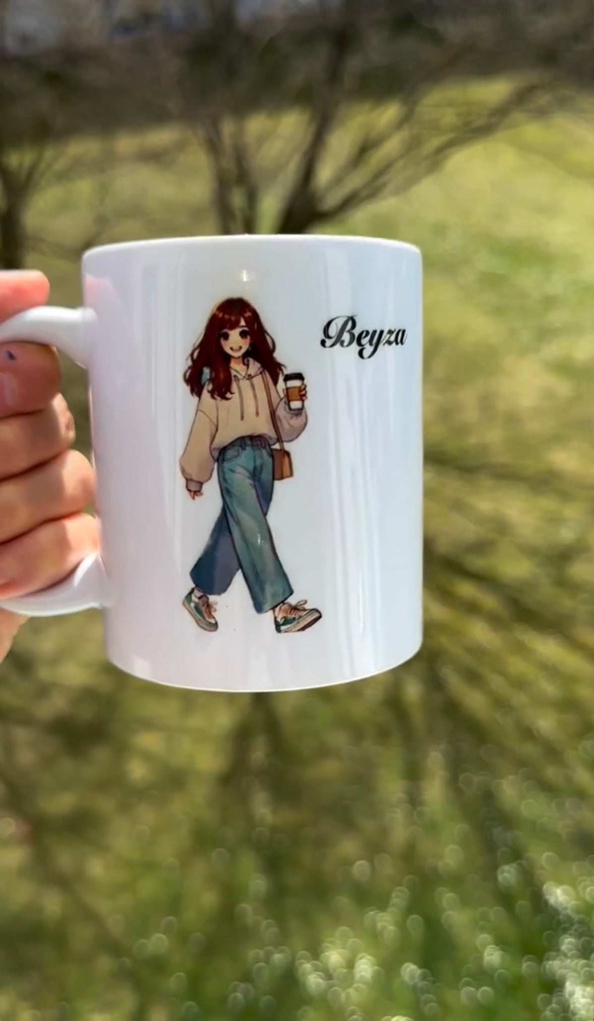 Islamische personalisierte Tasse – Bismillah & Name Design