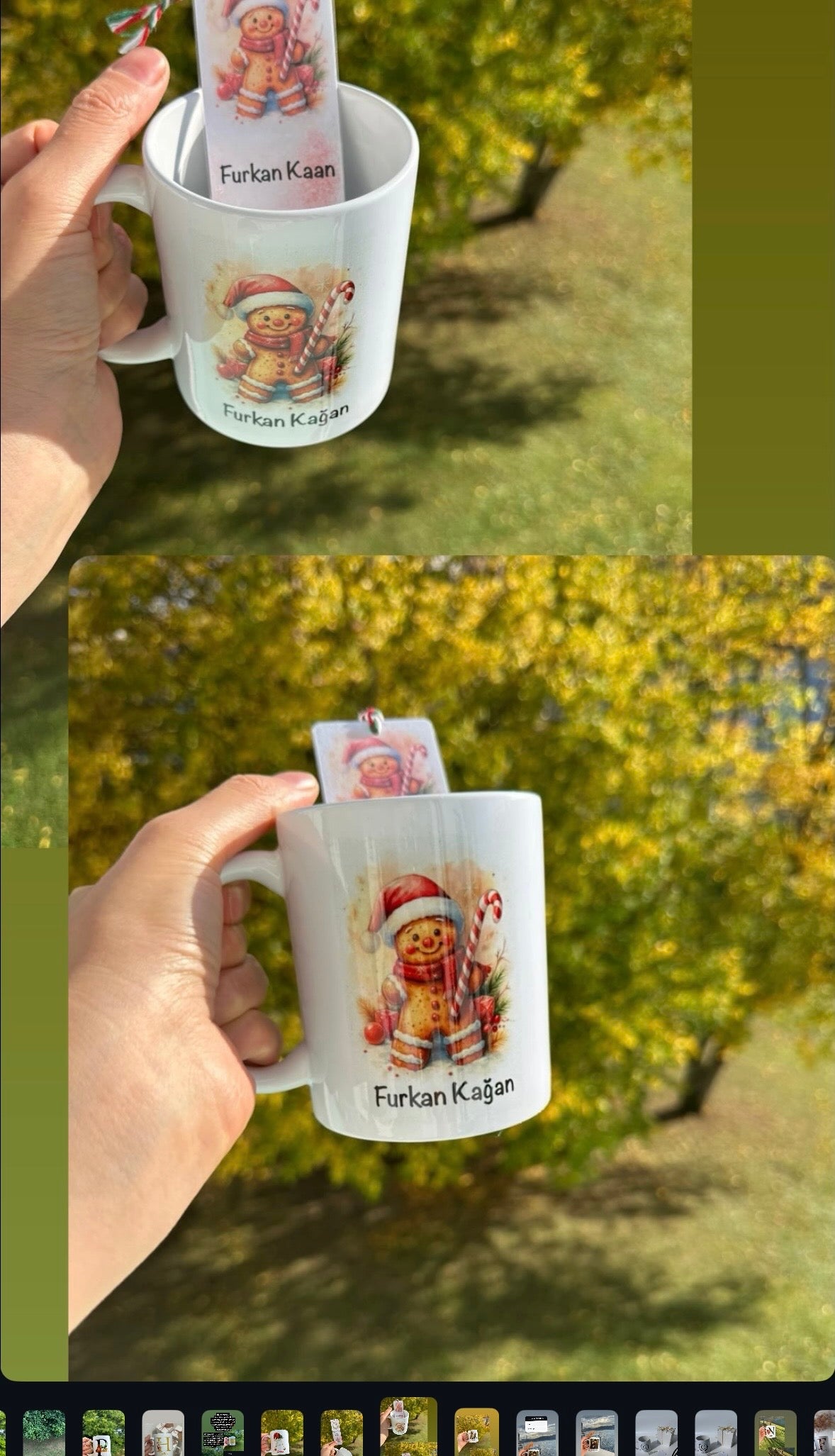 Weihnachten Personalisierte Tasse – Name Design