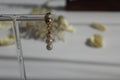 Hängeohrringe mit Süßwasserperlen und Kette