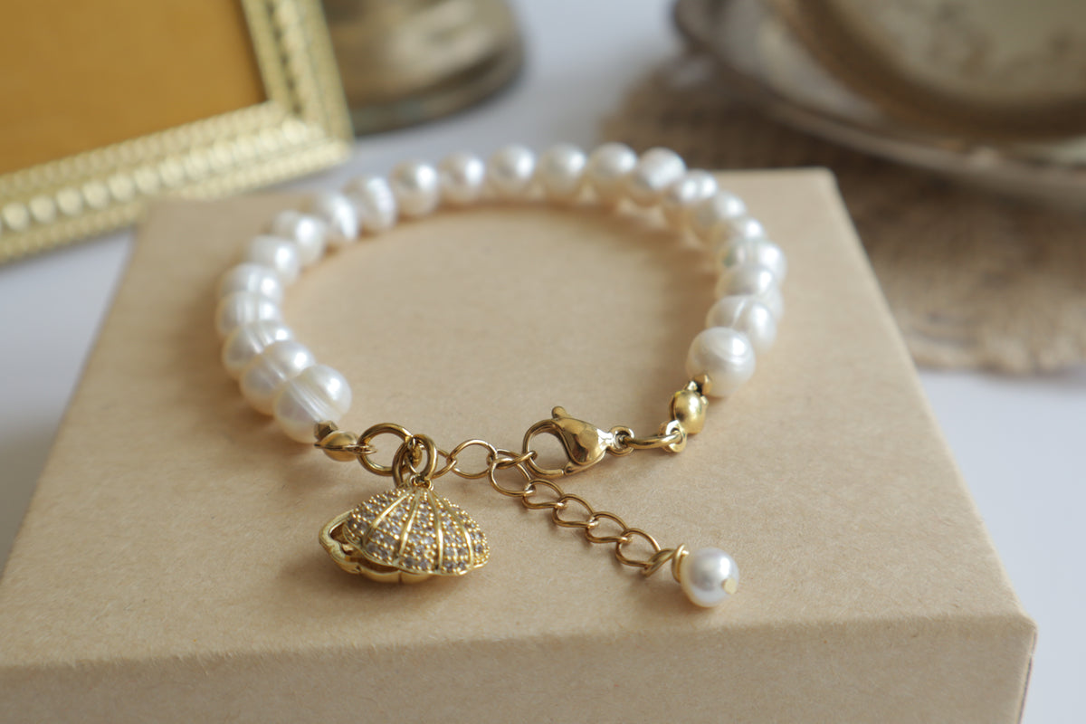 Sirena – Süßwasserperlen Armband