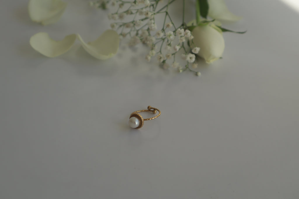 Ring Einzelperle – Süßwasser