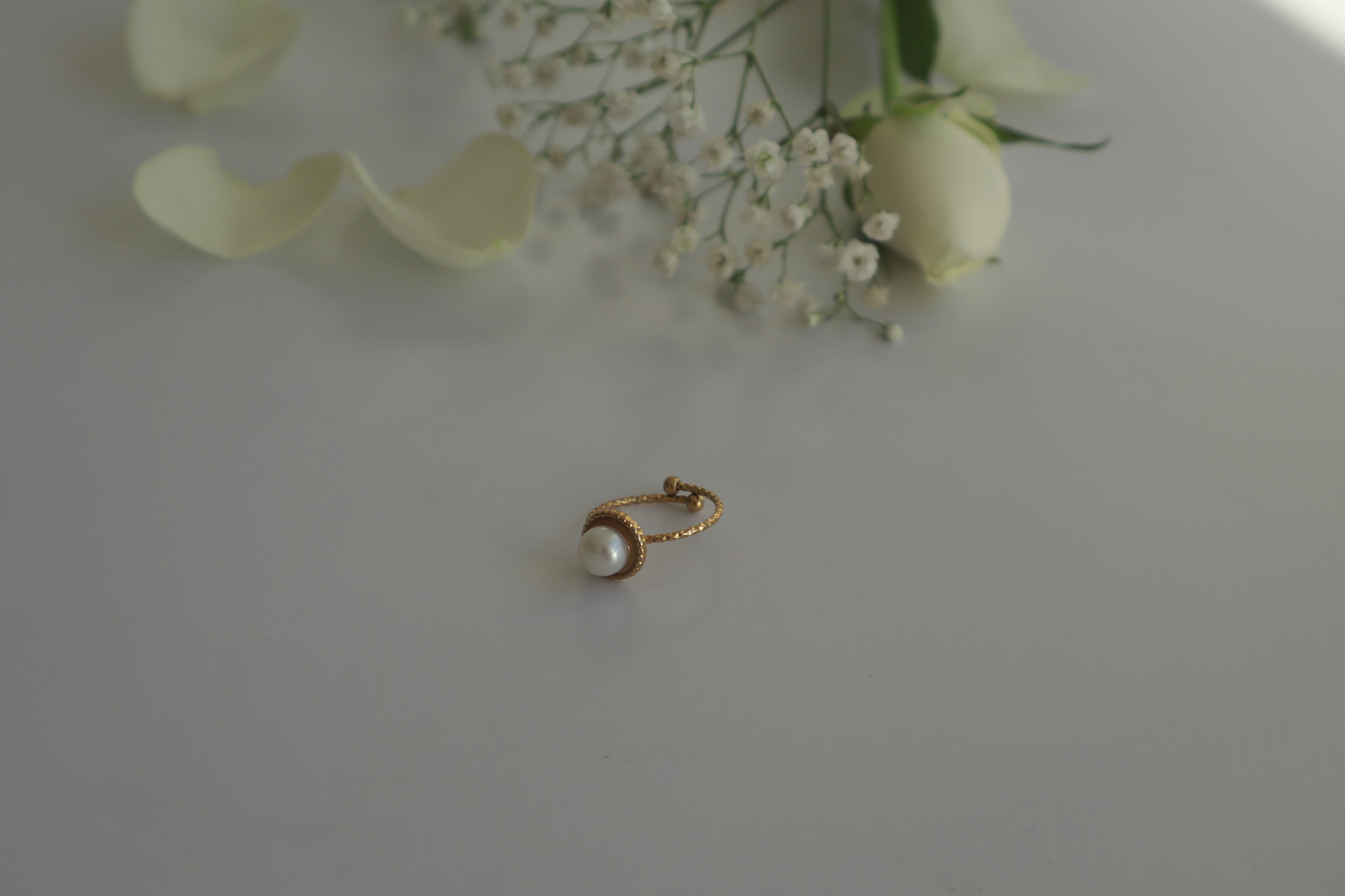 Ring Einzelperle – Süßwasser