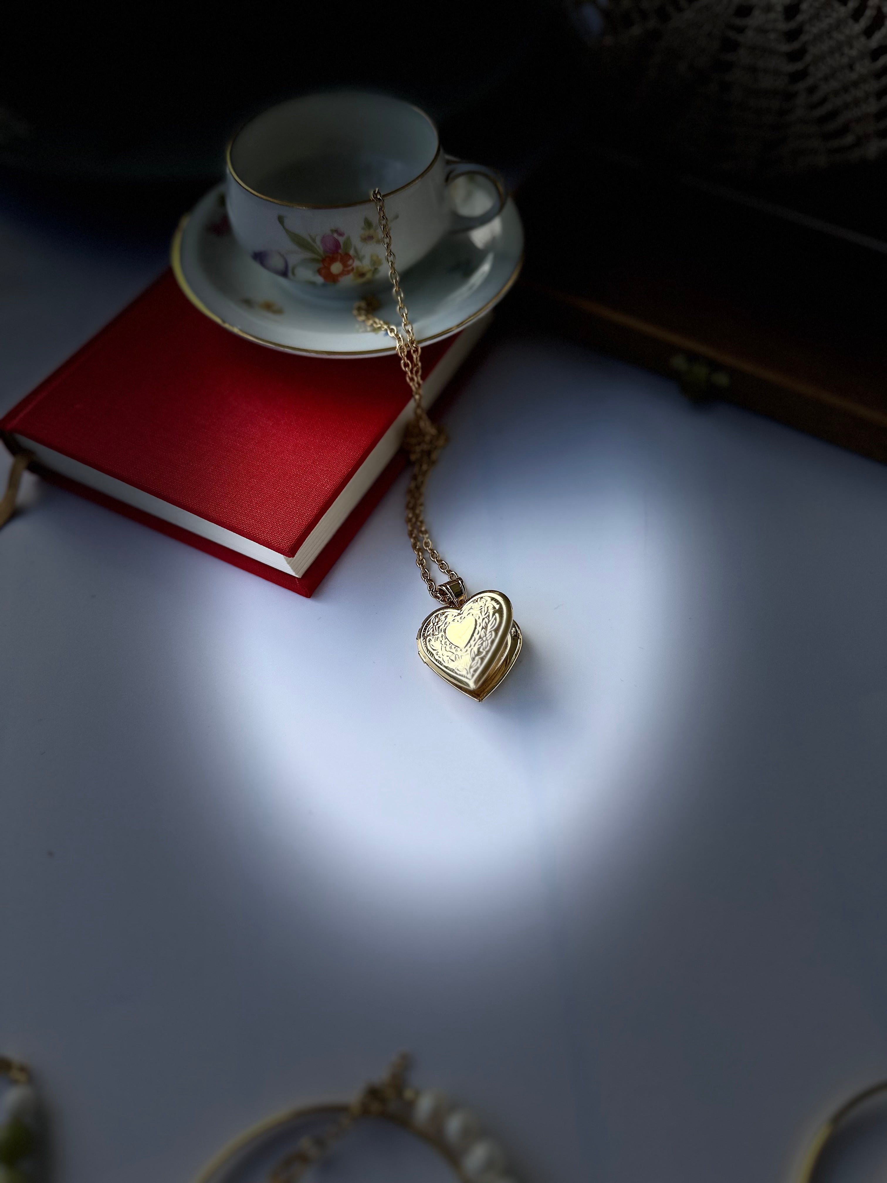 Herz Foto Medaillon Kette – Edelstahl | Personalisierbarer Anhänger