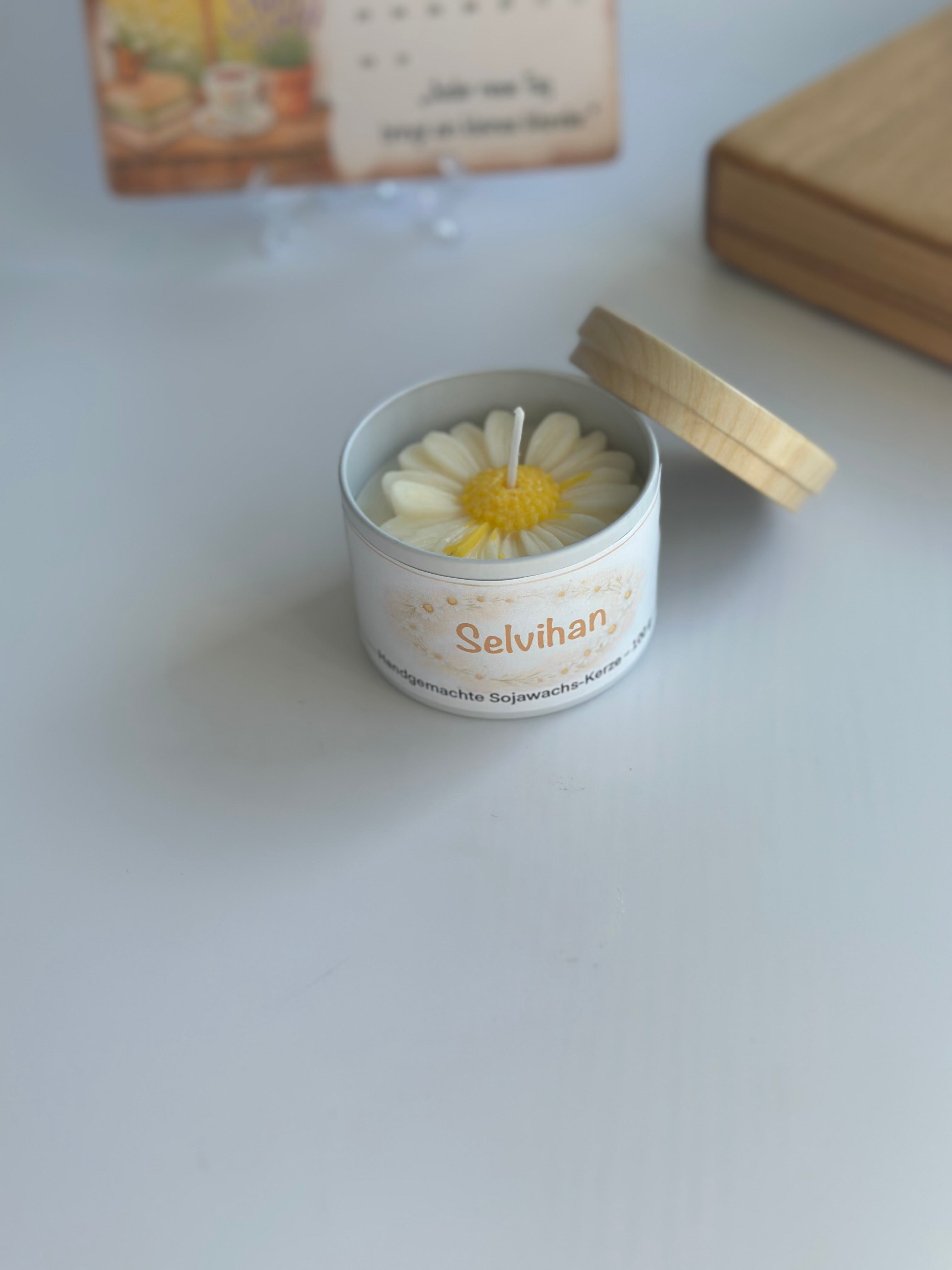 Personalisierte Sojawachskerze mit Name – Handgemachtes Geschenk