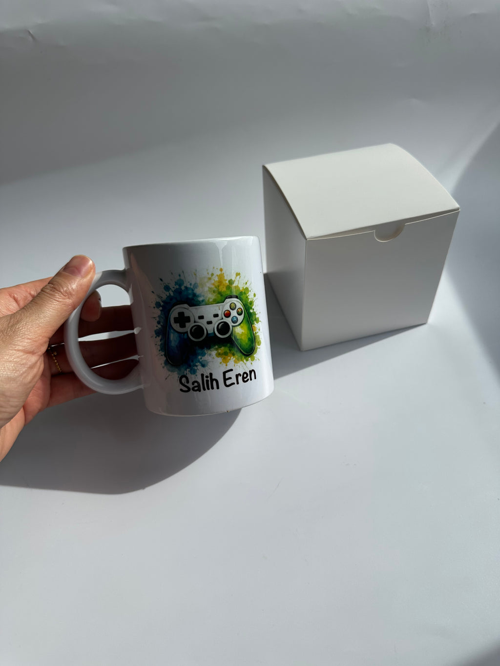Personalisierte Gaming Tasse – Controller & Name Design