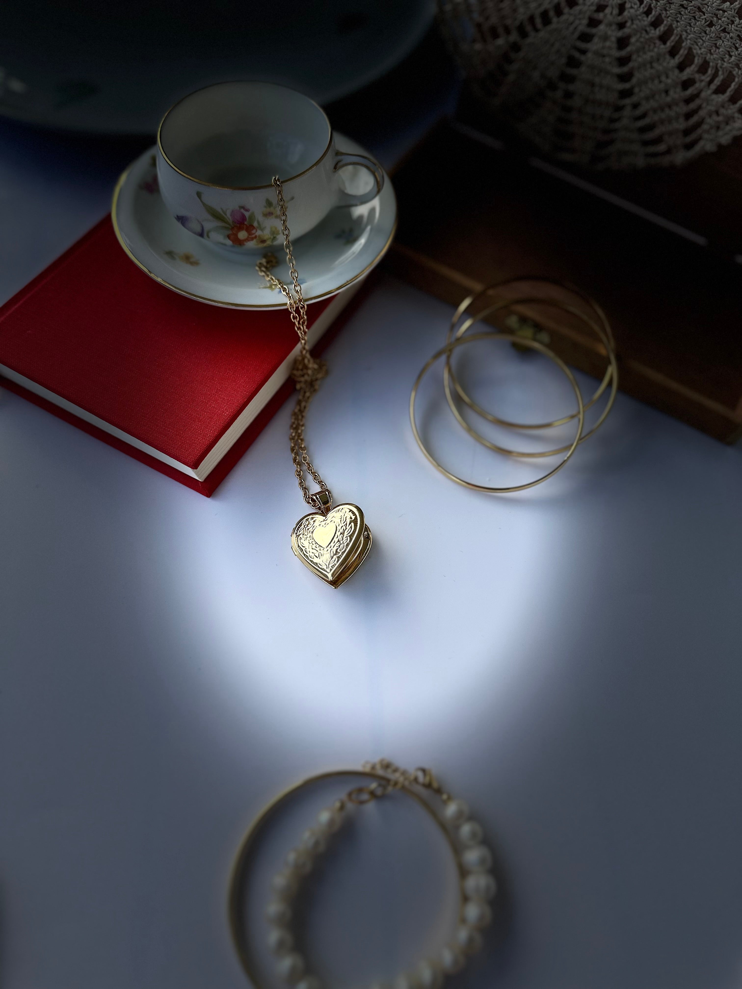 Herz Foto Medaillon Kette – Edelstahl | Personalisierbarer Anhänger