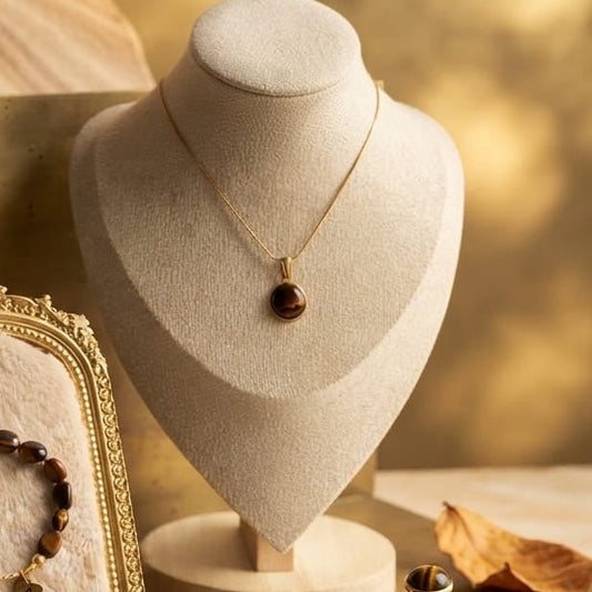 Tigerauge Halskette – Natürlicher Edelstein-Schmuck