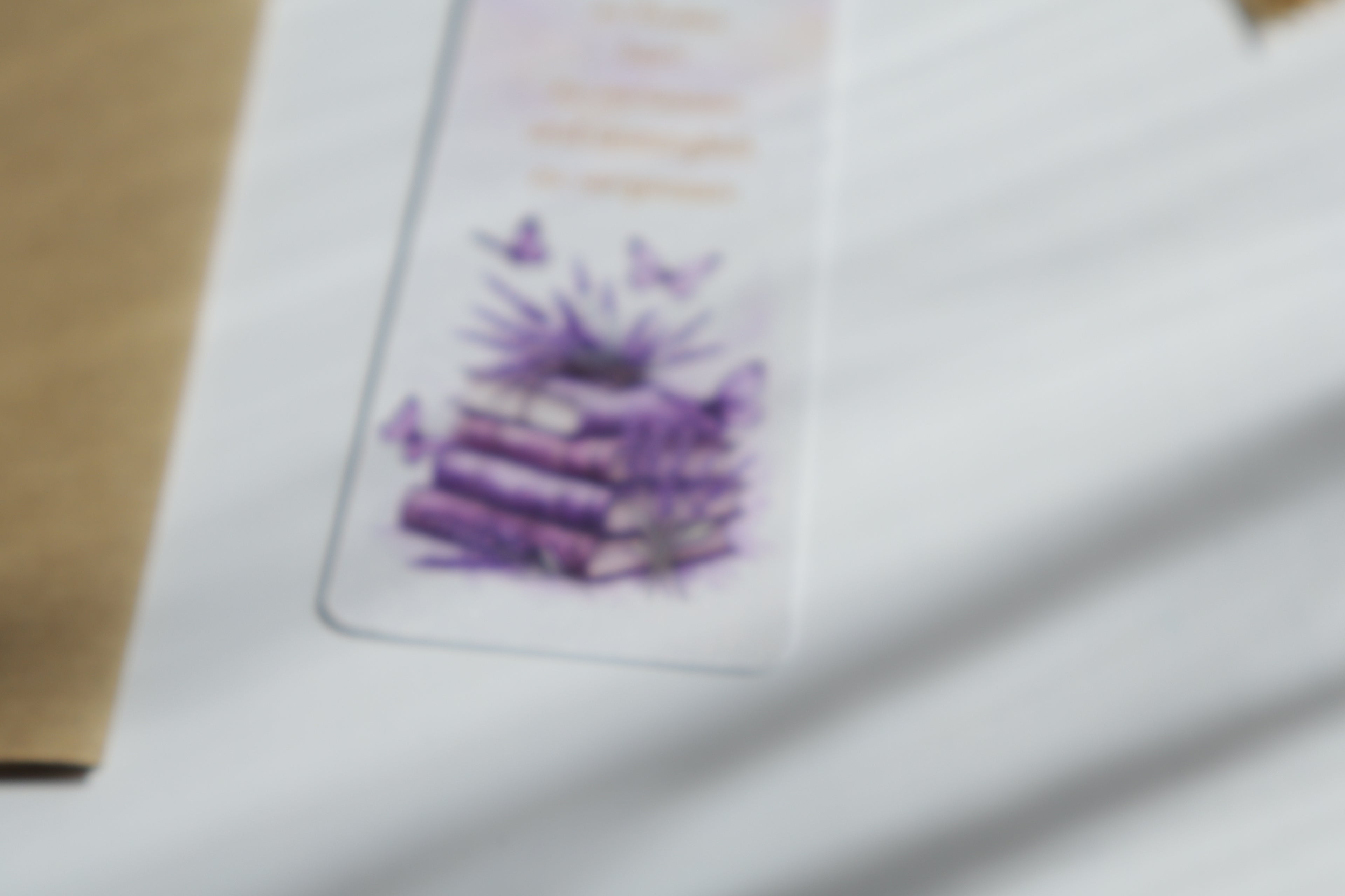 Lavendelzauber – Personalisierbares Lesezeichen