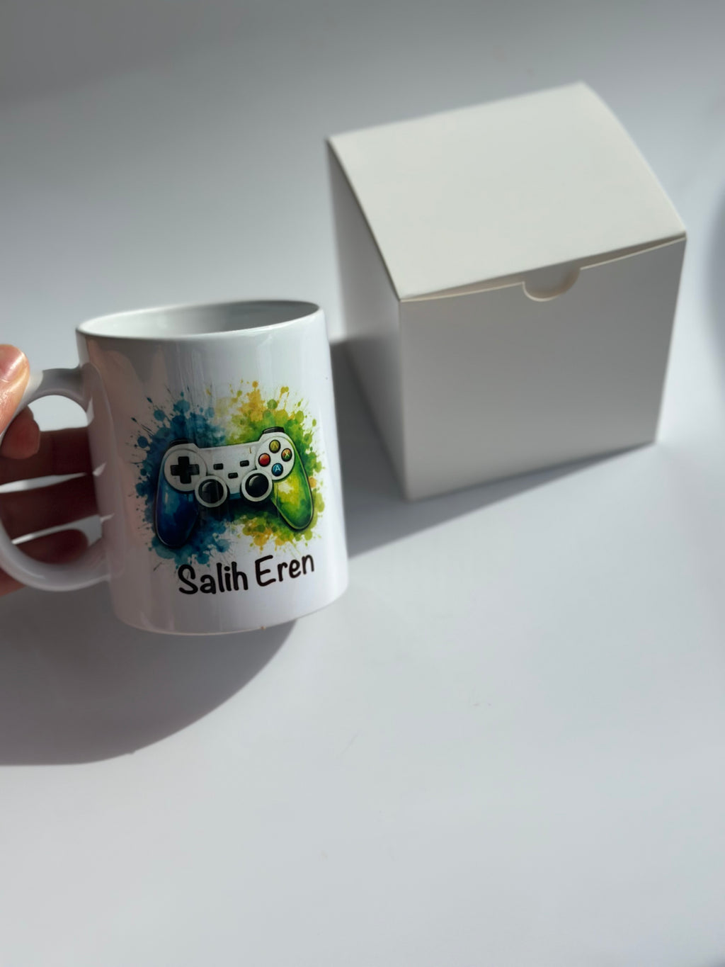 Personalisierte Gaming Tasse – Controller & Name Design