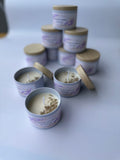 Lavendel Aromatherapie Sojawachskerze (100 g) – Handgemachte Duftkerze im Dosenbehälter