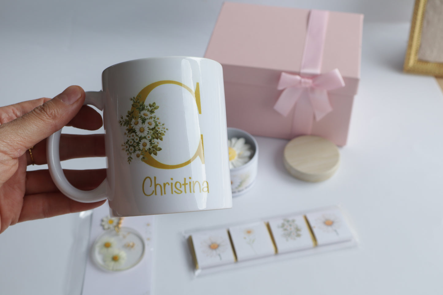 Gänseblümchen Geschenkbox | Personalisiertes Geschenkset