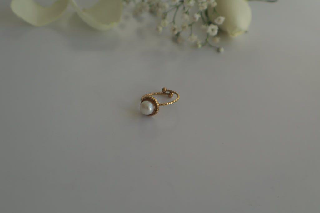 Ring Einzelperle – Süßwasser