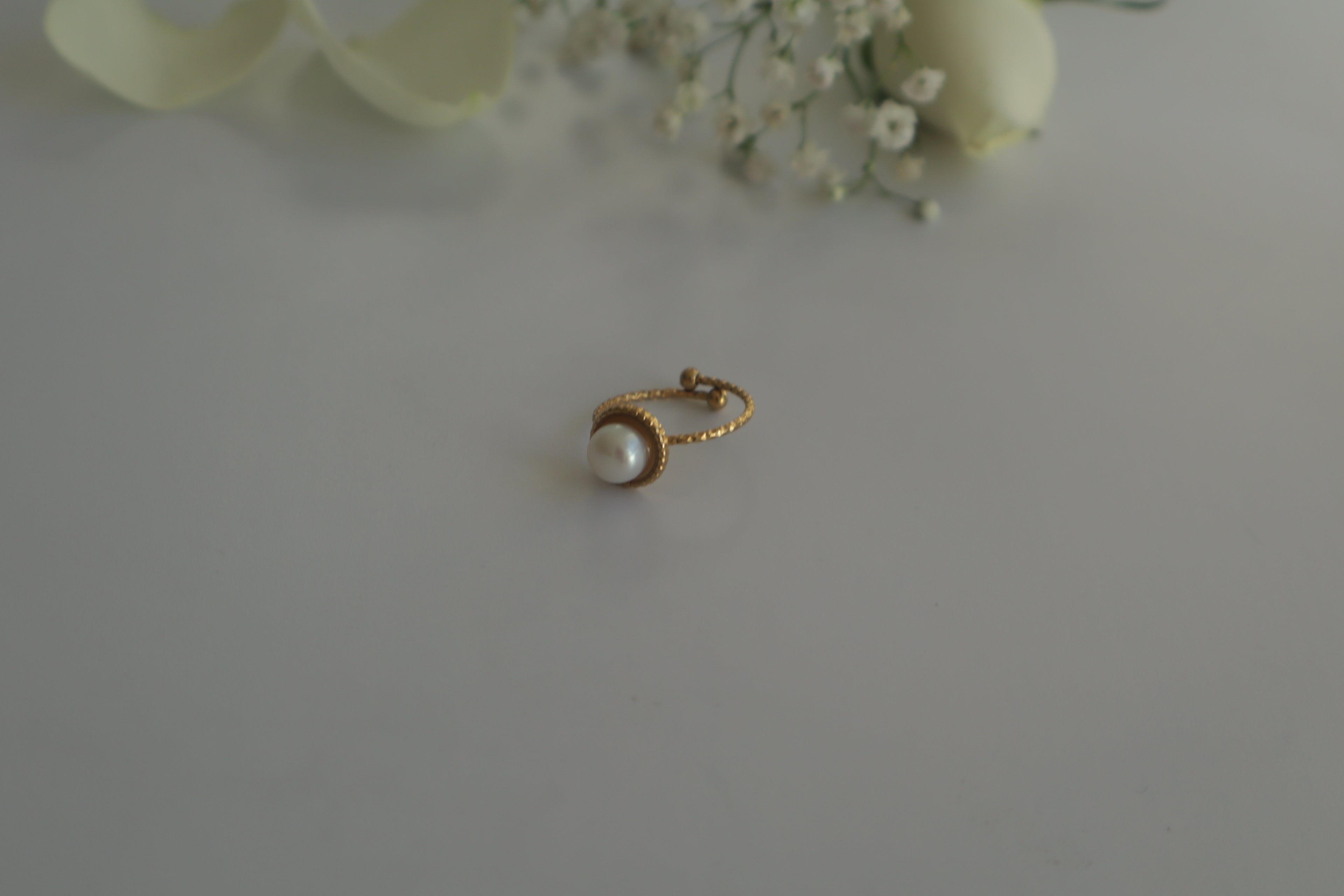 Ring Einzelperle – Süßwasser