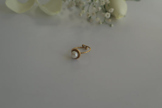 Ring Einzelperle – Süßwasser