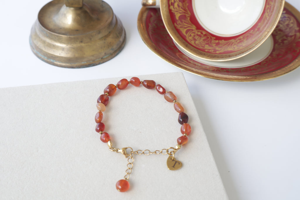 Nazenin – Personalisiertes Armband aus echtem Achat