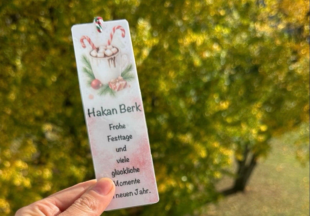 Weihnachtszauber – Personalisierbares Lesezeichen