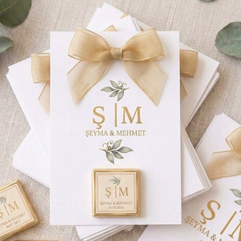 Personalisierte Schokolade mit Karte | Gastgeschenk Hochzeit, Verlobung & besondere Anlässe