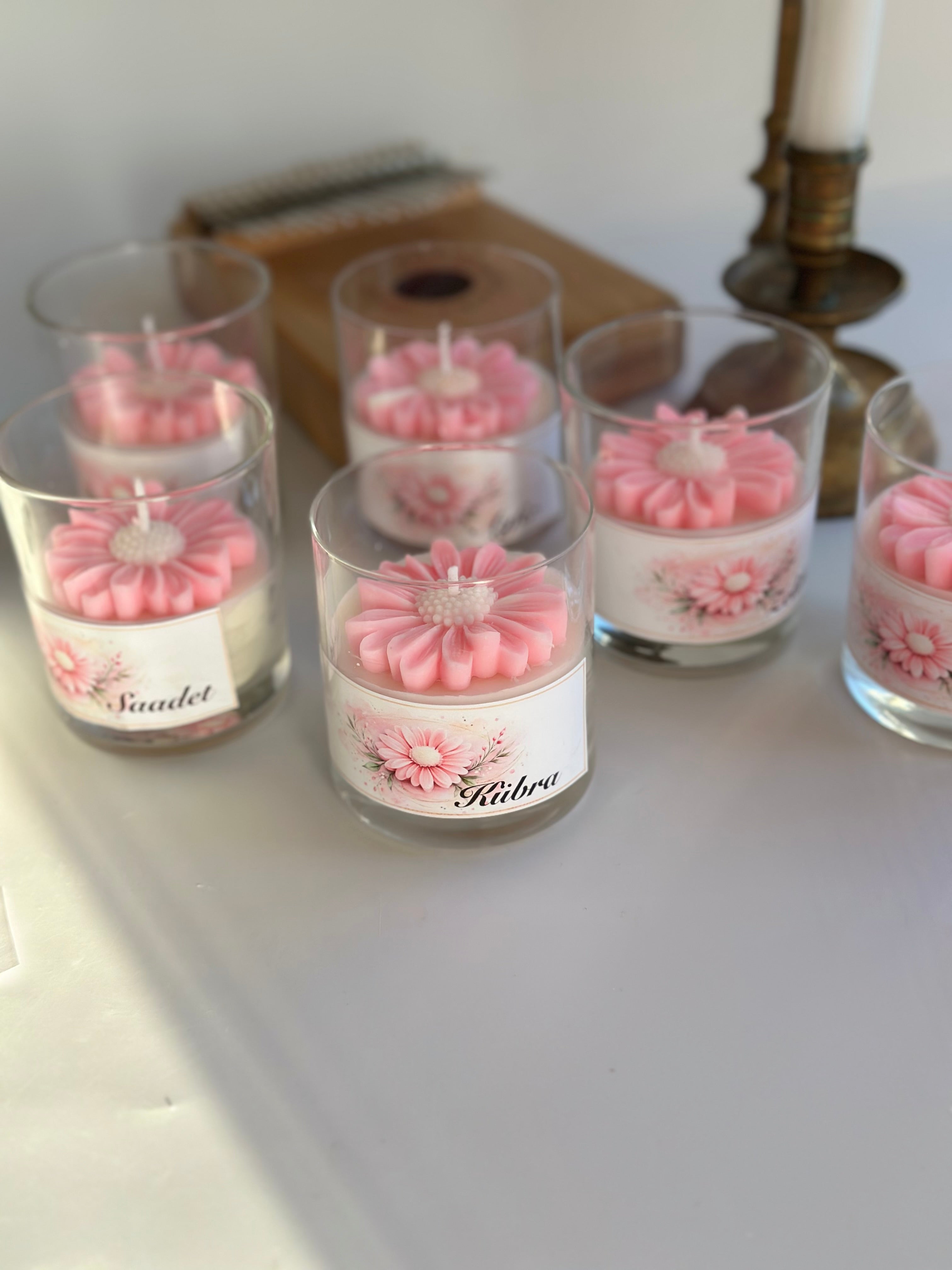 Personalisierte Sojawachskerze mit Name – Handgemachtes Geschenk