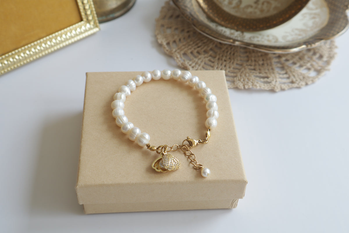 Sirena – Süßwasserperlen Armband