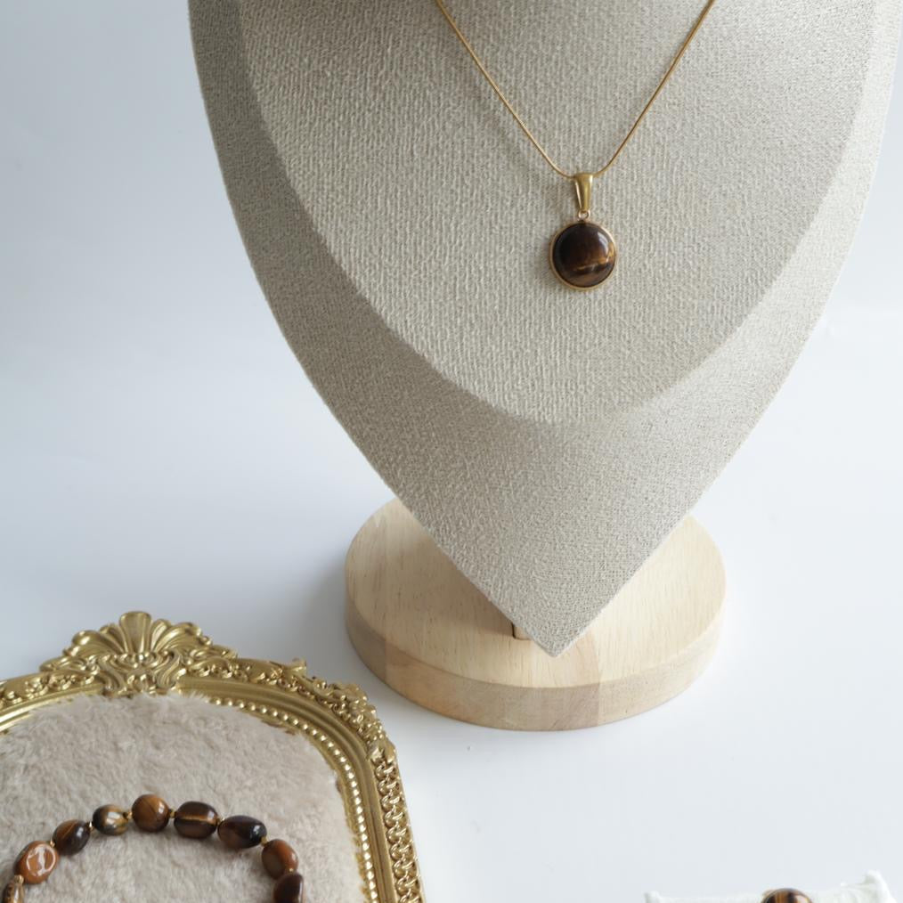 Tigerauge Halskette – Natürlicher Edelstein-Schmuck
