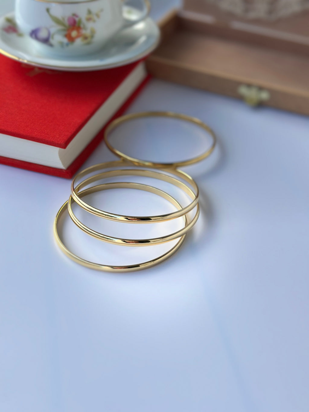 Minimalistisches Edelstahl Armband 18K Vergoldet