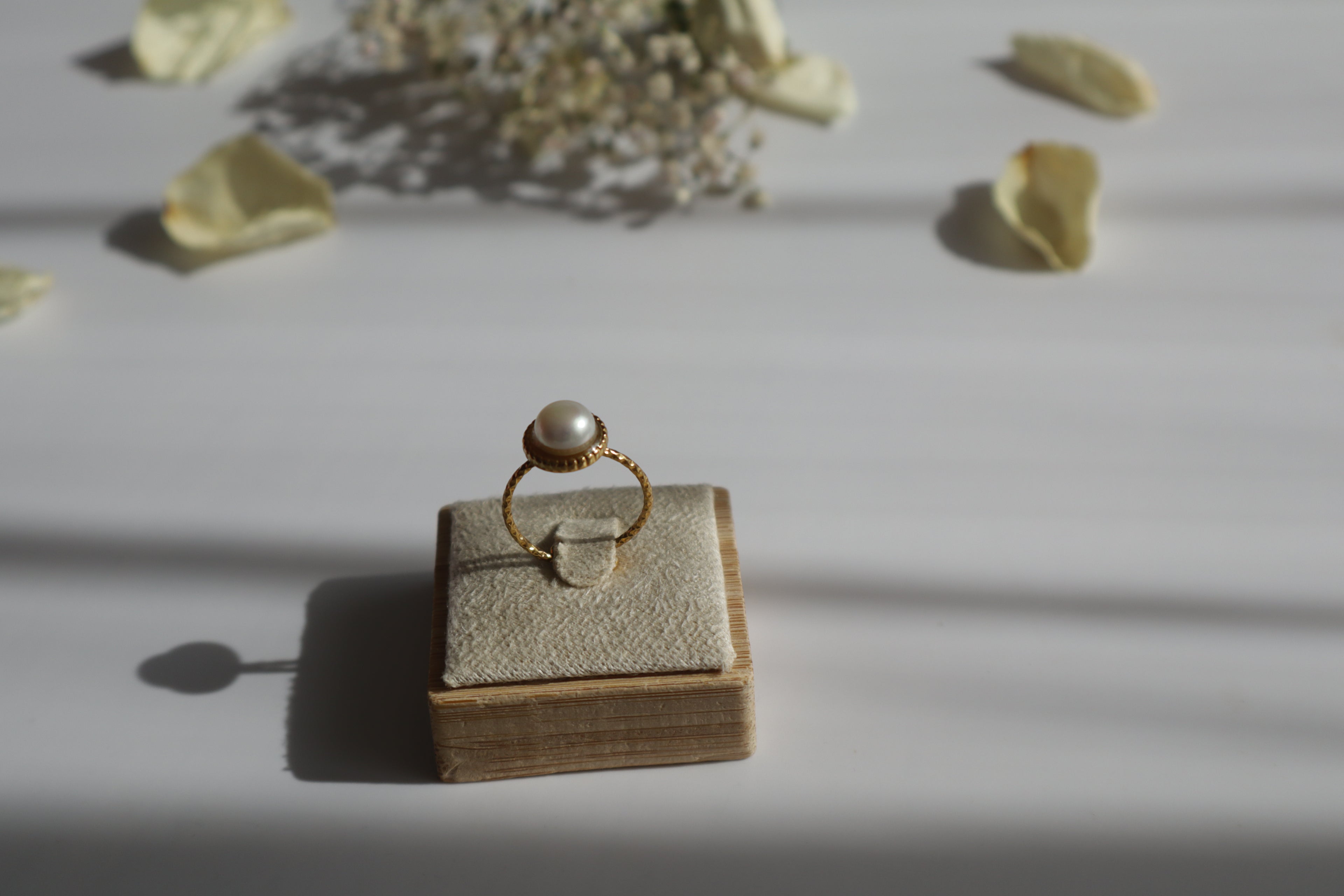Ring Einzelperle – Süßwasser