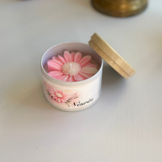 Personalisierte Sojawachskerze mit Name – Handgemachtes Geschenk