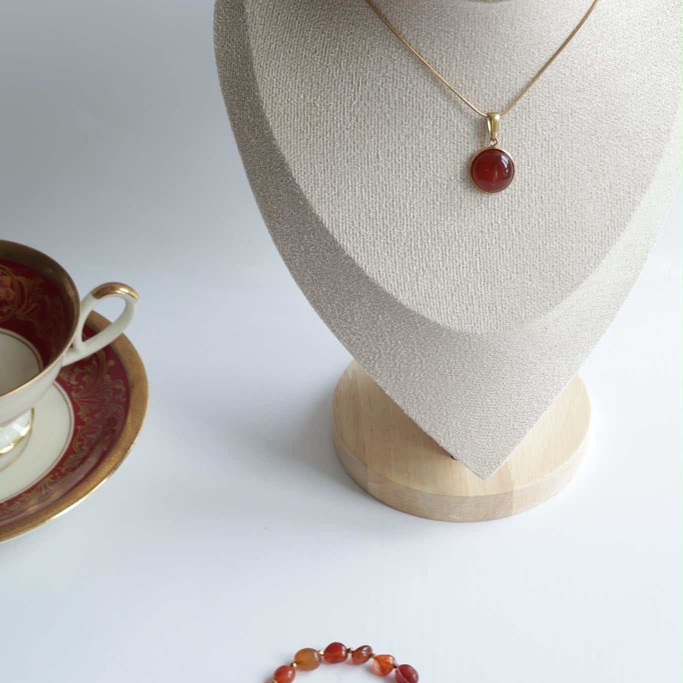 Roter Achat Halskette – Natürlicher Edelstein-Schmuck