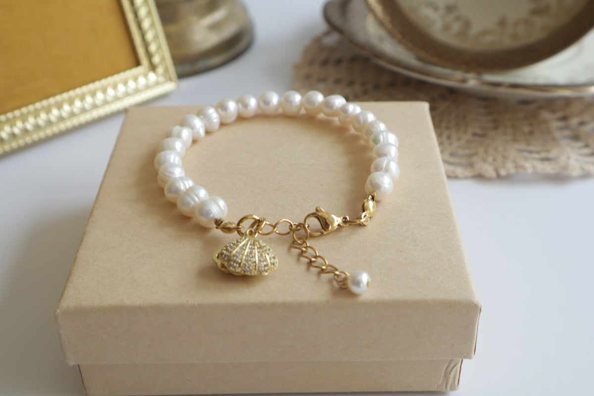 Sirena – Süßwasserperlen Armband